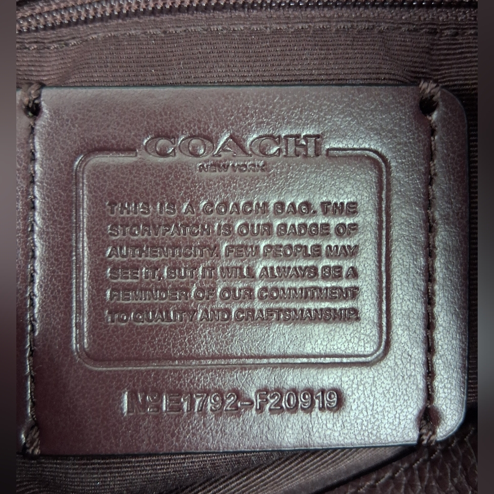 Coach Lexy Python Embossed Shoulder Maroon Leathe… - image 8